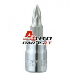 SATA 1/4" Galvutė su 37L POZI-DRIVE antgaliu