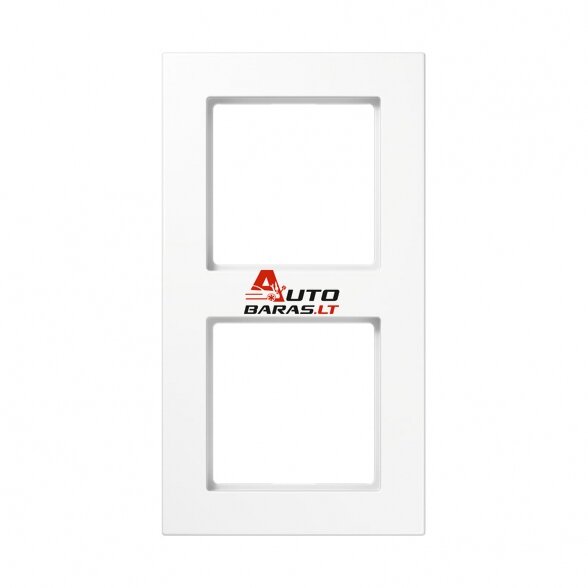 2 slot frame JUNG A5582BFWW (white)