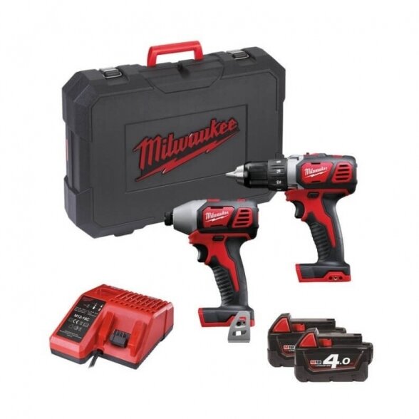 Akumuliatorinių suktukų rinkinys MILWAUKEE M18 BPP2D-402C