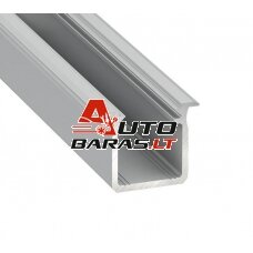 Aluminum recessed profile for Lumines LED strips (gray, recessed, 2m)