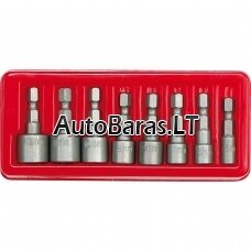 Atsuktuvų galvučių rinkinys 1/4" (8vnt) 5-13mm