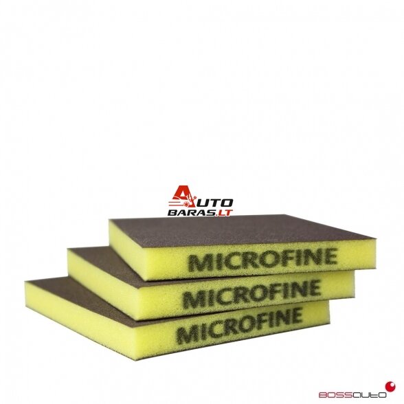 EUROLUX Dvipusė abrazyvinė kempinė - Fine / Micro Fine / Super Fine - 100vnt 1