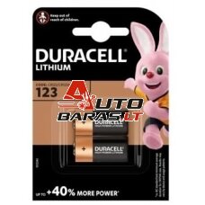 Baterija Lithium Duracell CR123 (2 vnt.)