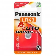 Baterija Panasonic Alkaline G12/LR43 (1 vnt.)