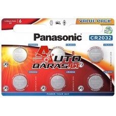 Baterija Panasonic Lithium CR2032 (6 vnt.)