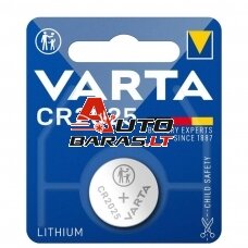 Baterija VARTA Lithium CR2025 (2 vnt.)