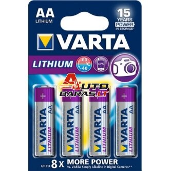 Baterija Varta Ultra Lithium L91 R6/AA (4 vnt.)