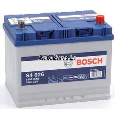 Bosch S4 70ah 630a akumuliatorius