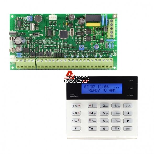 Centralės ir klaviatūros komplektas SECOLINK PAS808+KM20B
