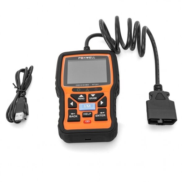 FOXWELL NT301 Diagnostikos universali įranga automobiliui CAN OBD2 4