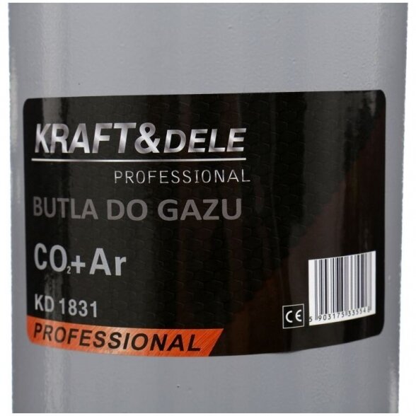 Techninių dujų balionas GASCHEMA KRAFTDELE CO2 angliarūgštė arba CO2+Ar mixo dujomis 8l / 20l (tušti ; pilni ; pakeitimas) 2