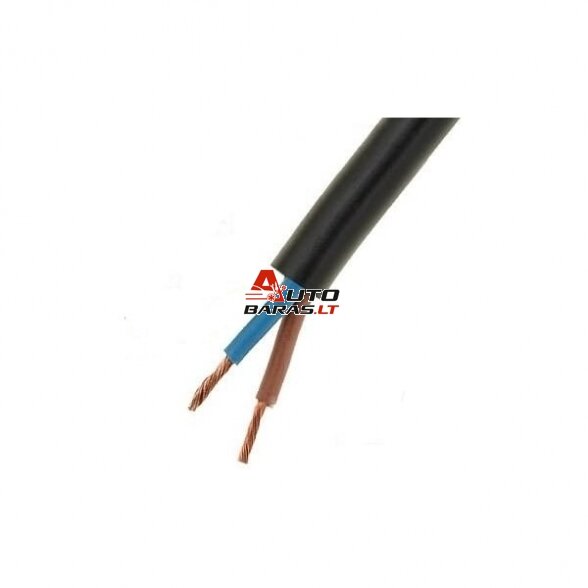 Elpar OMY kabelis 2x1.0mm2 (juodas, 100m)