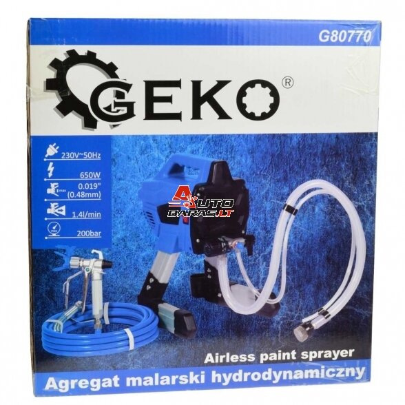 GEKO Beoris elektrinis dažymo aparatas 650w NUOMA 12