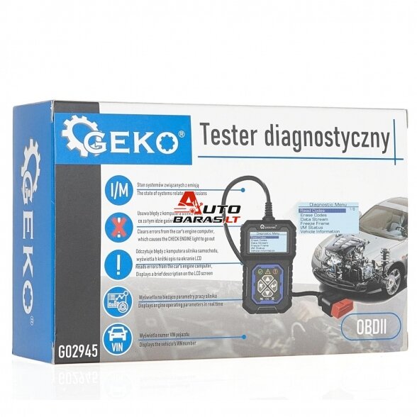 GEKO Universali diagnostikos įranga OBD2 5