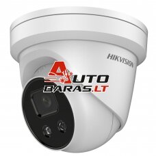 Hikvision dome DS-2CD2346G2H-IU(NEU)  F2.8 (balta, 4 MP, 30 m. IR, Hybrid Light, be Hikvision logo)