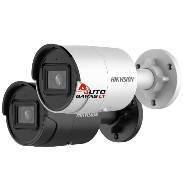 Hikvision bullet DS-2CD2043G2-IU F2.8 (balta, 4 MP, 40 m. IR, AcuSense)