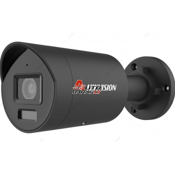 Hikvision bullet DS-2CD2046G2H-IU F2.8 (juoda, 4 MP, 40 m. IR, AcuSense, DarkFighter)