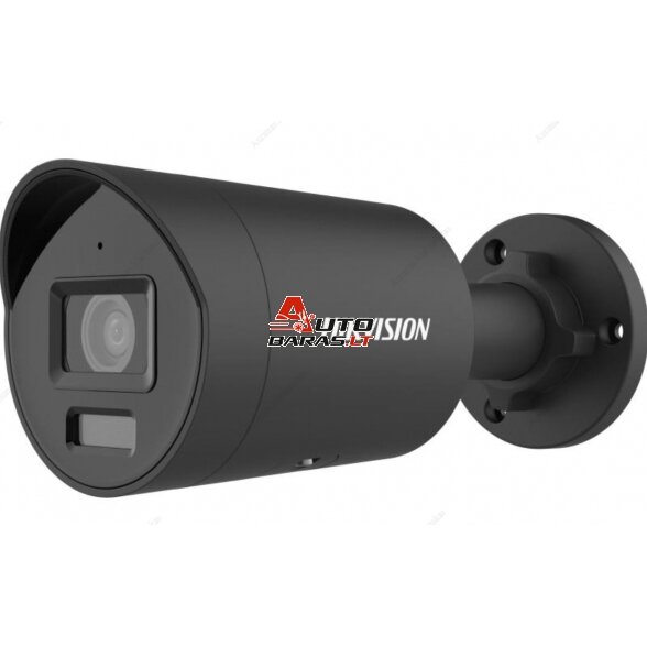 Hikvision bullet DS-2CD2086G2H-IU F2.8 (juoda, 40 m. IR, 8 MP, AcuSense)