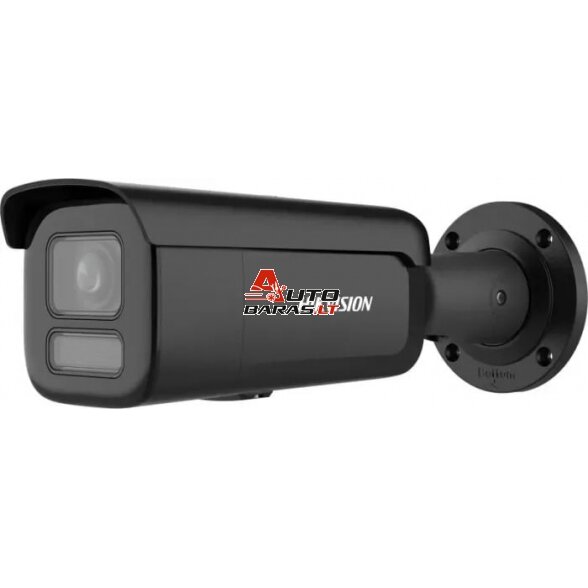 Hikvision bullet DS-2CD2647G2T-LZS F2.8-12 (juoda, 4 MP, 60 m. IR; 60 m. LED, ColorVu)