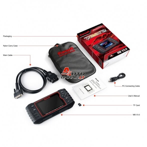 iCarsoft POR V3.0 (Porsche) Profesionali diagnostikos įranga 8