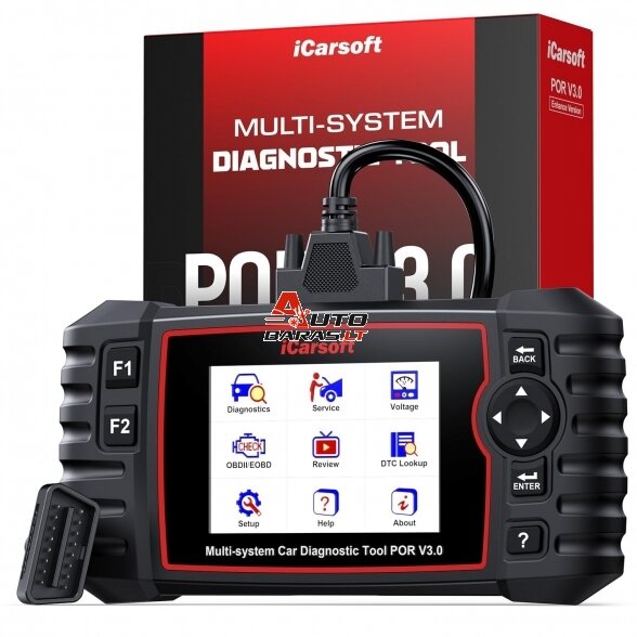 iCarsoft POR V3.0 (Porsche) Profesionali diagnostikos įranga 3