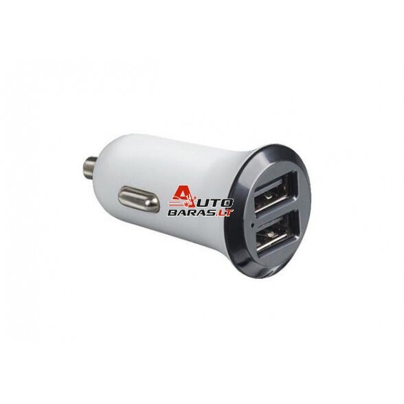 Įkrovimo lizdas automobiliui USB Legrand 050682 (baltas, 12V 2.1A)