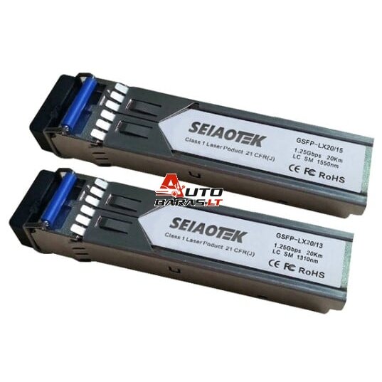 Integruojamas keitiklis SFP BiDi 10GSFP-SX (10Gbps, Multi-mode, 850nm, LC, Duplex, 300m)