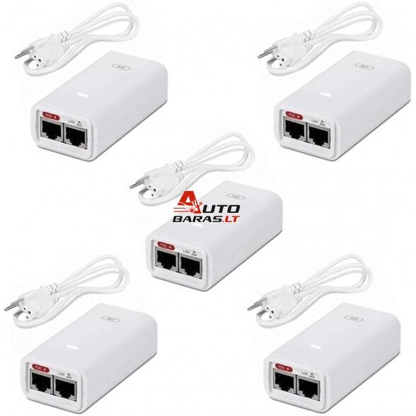 Injector PoE Ubiquiti UBNT 24V-12W 0.5A (gigabit, 5 pcs.)