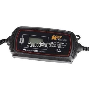 K27 akumuliatorių pakrovėjas 4A 6/12V LCD