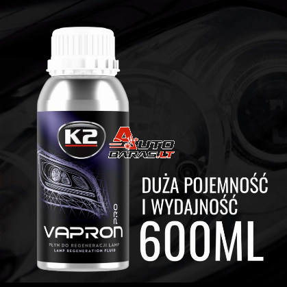 K2 VAPRON PAPILDYMAS ŽIBINTŲ REGENERACIJAI 600ML