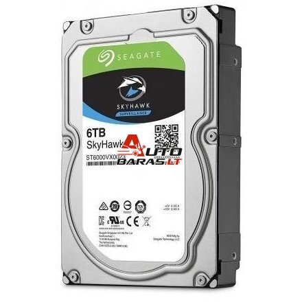 Kietasis diskas SEAGATE Skyhawk ST6000VX009 6TB Surveillance