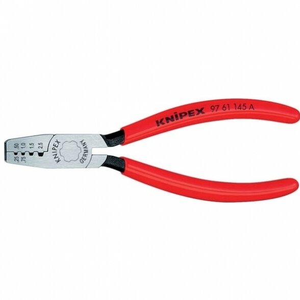 KNIPEX Laidų monolitų kontaktų replės, 145 mm