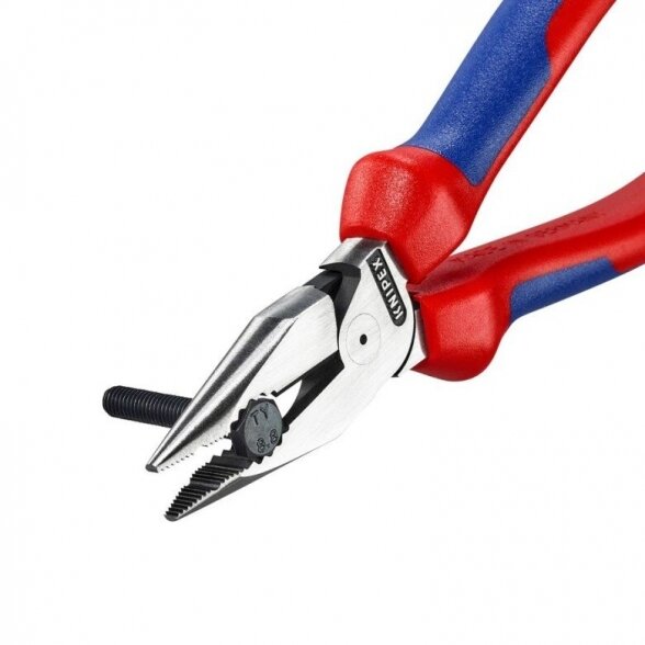 Kombinuotos replės siauromis žiaunomis 185mm KNIPEX 5