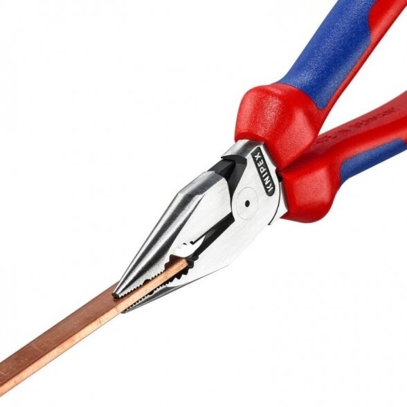 Kombinuotos replės siauromis žiaunomis 185mm KNIPEX 3