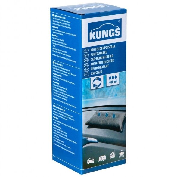 KUNGS drėgmės sugėriklis automobiliui (daugkartinis) 1 kg 1