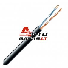 LAN tinklo kabelis ECG UTP 6 (lauko, PE, Fca, 305m, 23 AWG/0.56mm)