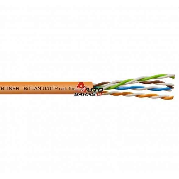 LAN tinklo kabelis Bitner FTP 5e (vidaus, PVC, LSZH, Eca, 305m, 24 AWG/0.5mm)