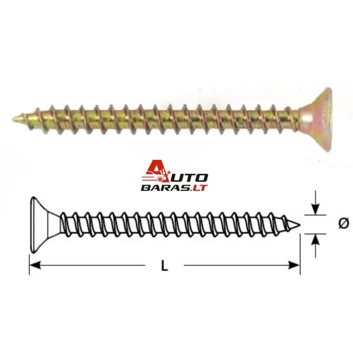 Medsraigtis STARFIX H4,0x45/F (58vnt)