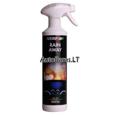 MOTIP RAIN AWAY priemonė nuo lietaus priekiniam stiklui 500ml