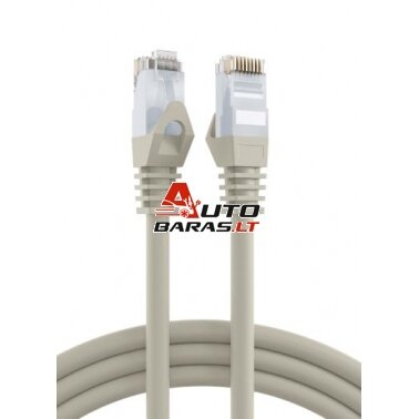 Patch cable (0.25m, UTP, CAT6, LSHZ, PVC, gray)