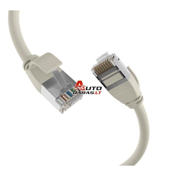 Patch cable (0.15m, UTP, CAT6, gray, industrial)