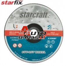 Pjovimo diskas metalui Starfix 125 mm x 1,1mm x 22 mm