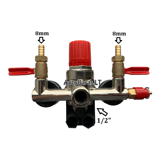 REGULIATORIUS KOMPRESORIUI BM TIPO SU SLĖGIO JUNGIKLIU IR MANOMETRAIS. ATSARGINĖ DALIS 2
