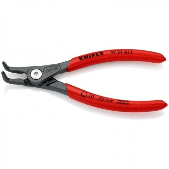 Replės išoriniams žiedams. Lenktos 130mm (Ø10-25mm) KNIPEX 1