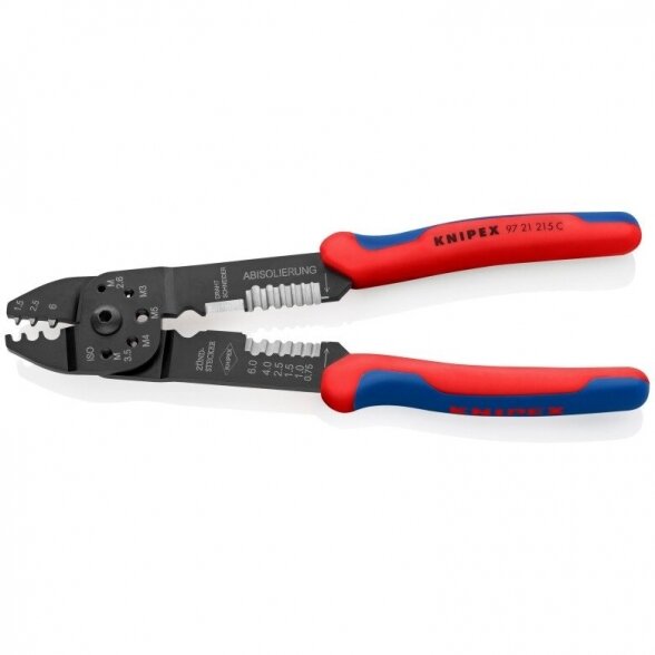 Replės laidų užspaudimui ir nuvalymui 215mm KNIPEX 1