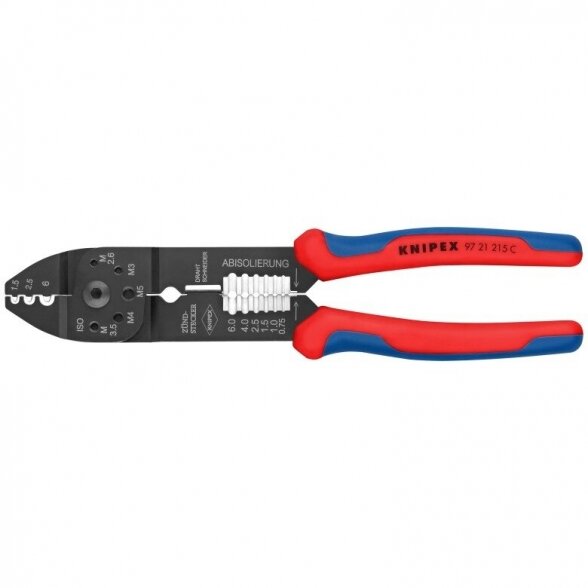 Replės laidų užspaudimui ir nuvalymui 215mm KNIPEX