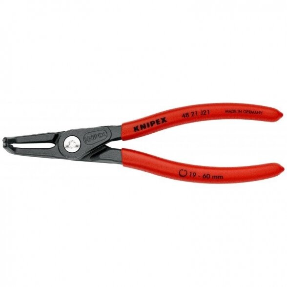 Replės vidiniams žiedams. Lenktos 165mm (Ø19-60mm) KNIPEX