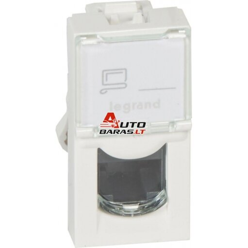 RJ45 lizdas Mosaic UTP 5E Legrand 076551 (baltas)