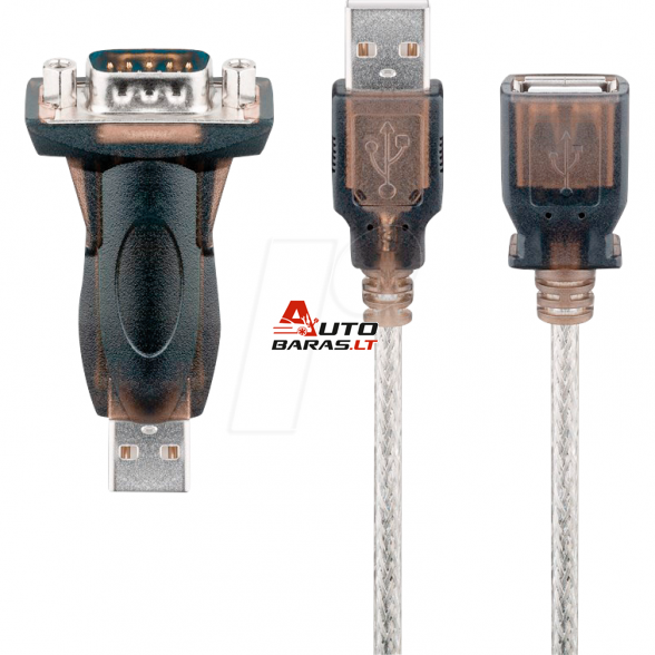 RS232 USB su USB prailginimu ir CD