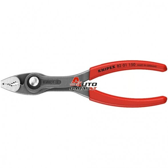 Santechninės replės 150mm (dvigubo griebimo) KNIPEX (su fiksavimu)